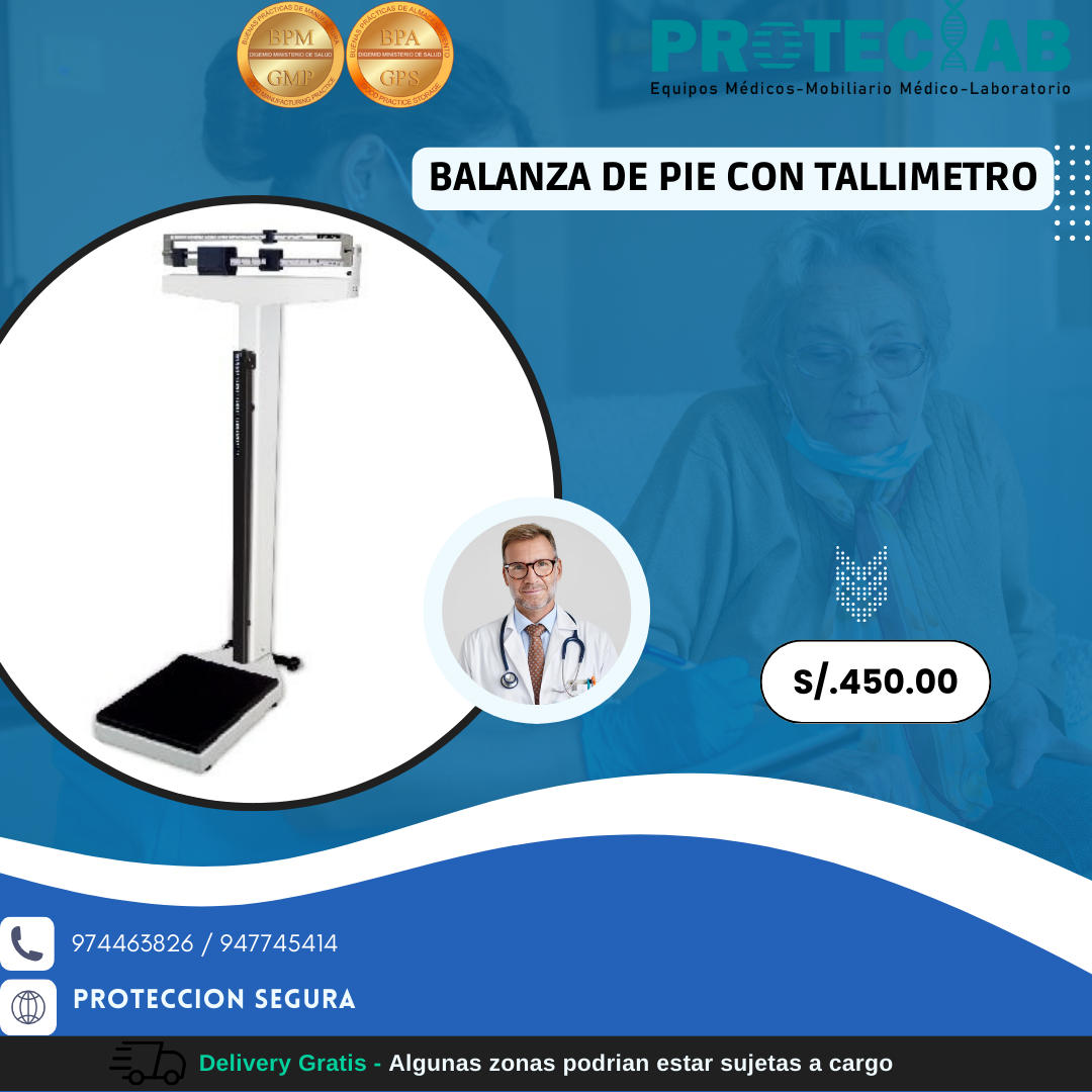 Balanza de Pie con Tallimetro