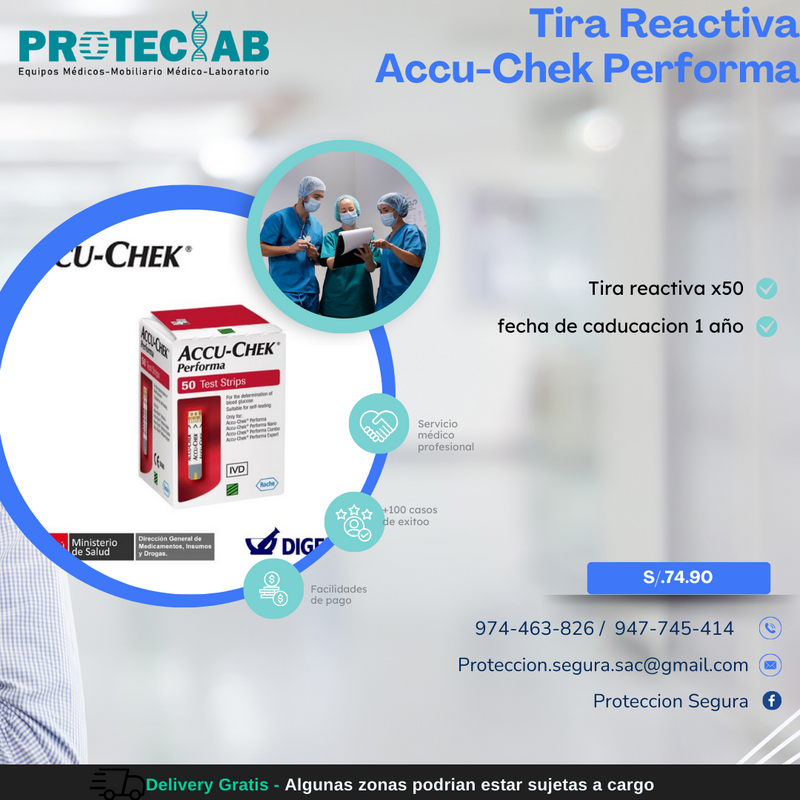 Tiras Reactiva Accu-Chek Performa