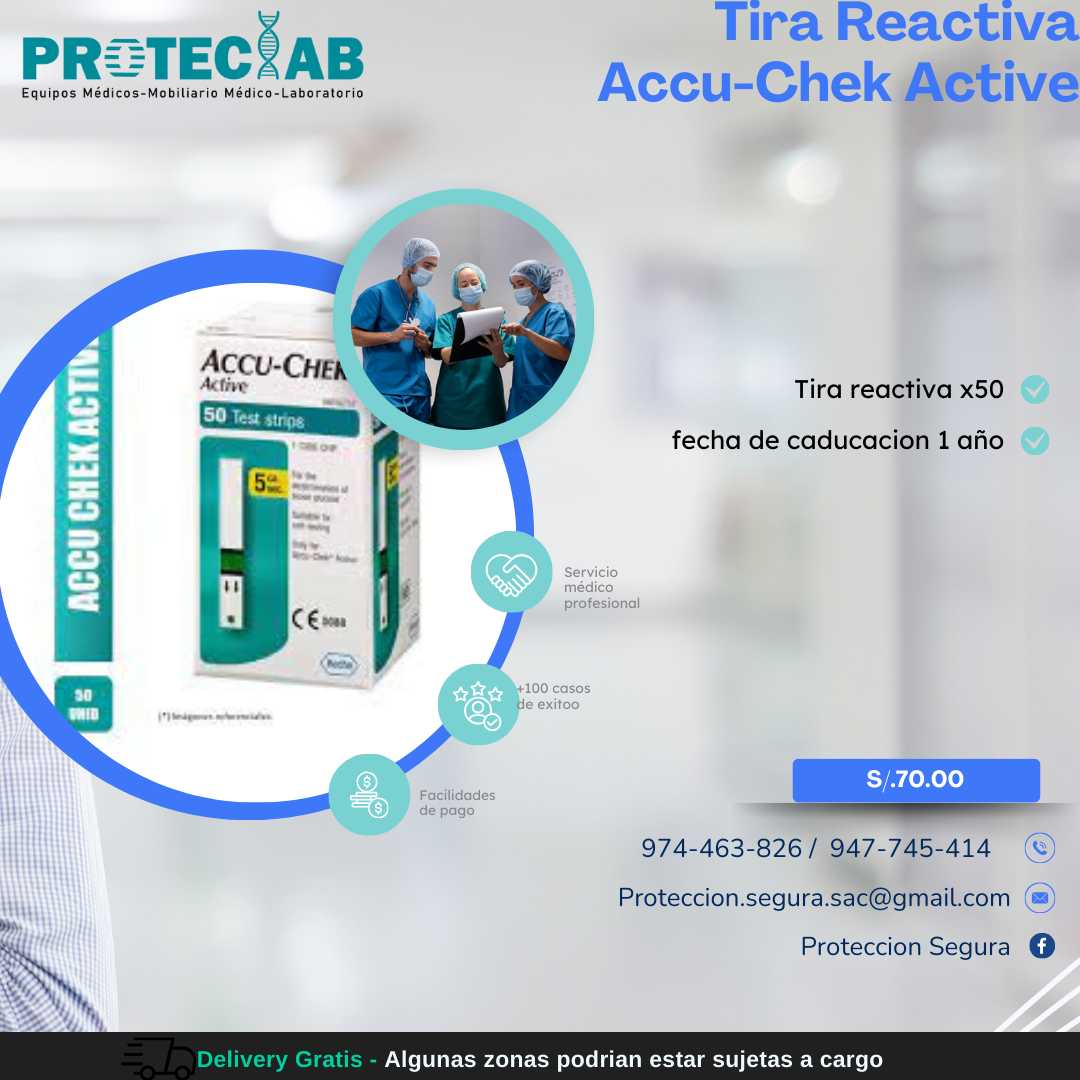 Tira Reactiva Accu-Chek Active