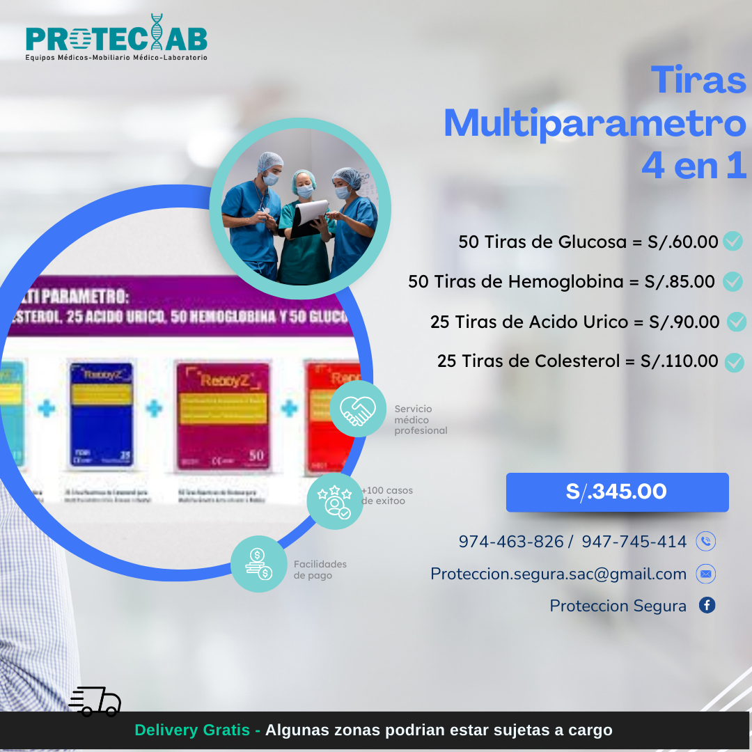 Tiras De Multiparametro 4 en 1