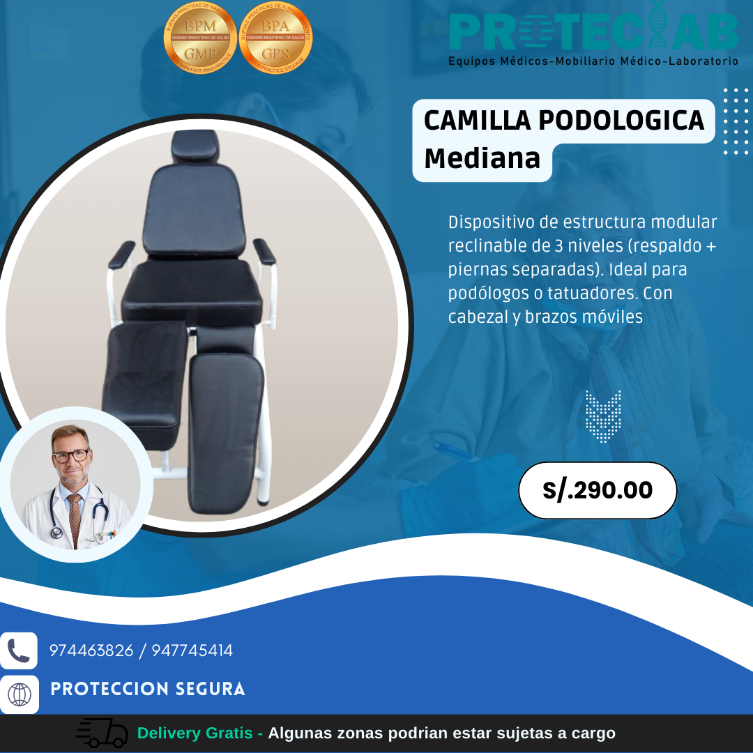 Camilla de Podologia Mediana