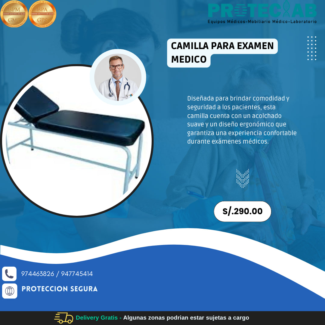 Camilla para Examen Medico