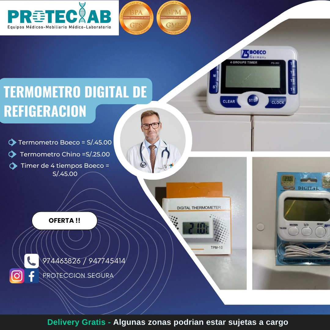 Termómetro Digital De Refrigeración