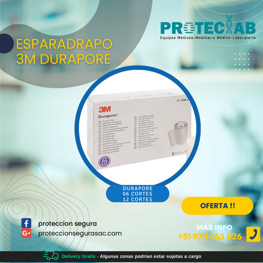 Esparadrapo  Durapore de tela 3M