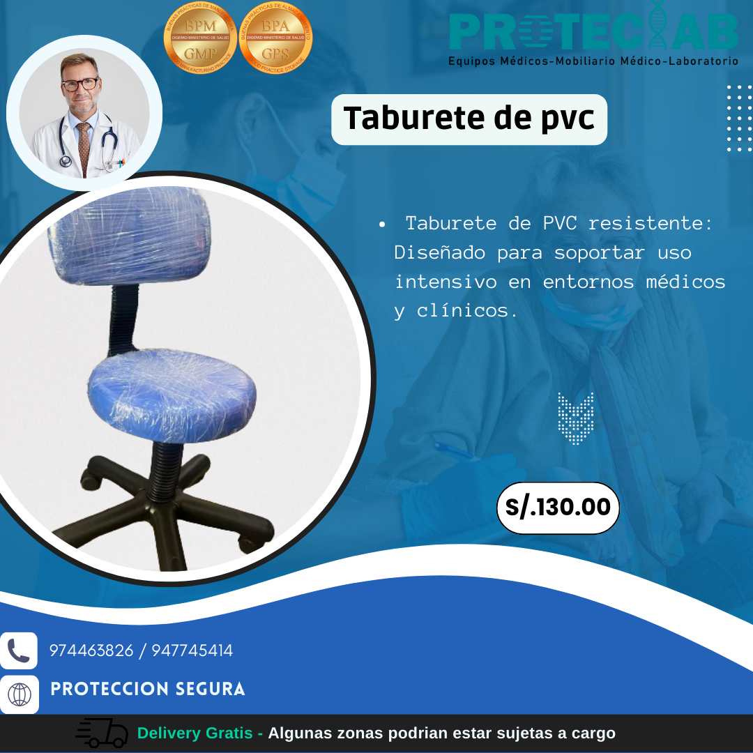 Taburete de PVC