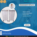 Organizador Metalico de 6 cajones