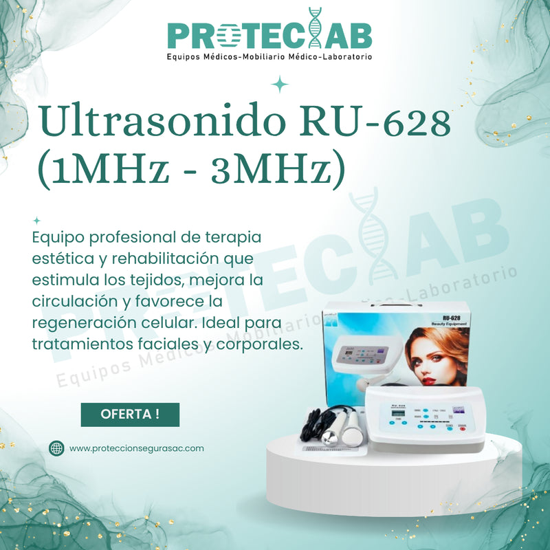 Ultrasonido Profesional Ru-628 De 1mhz A 3mhz