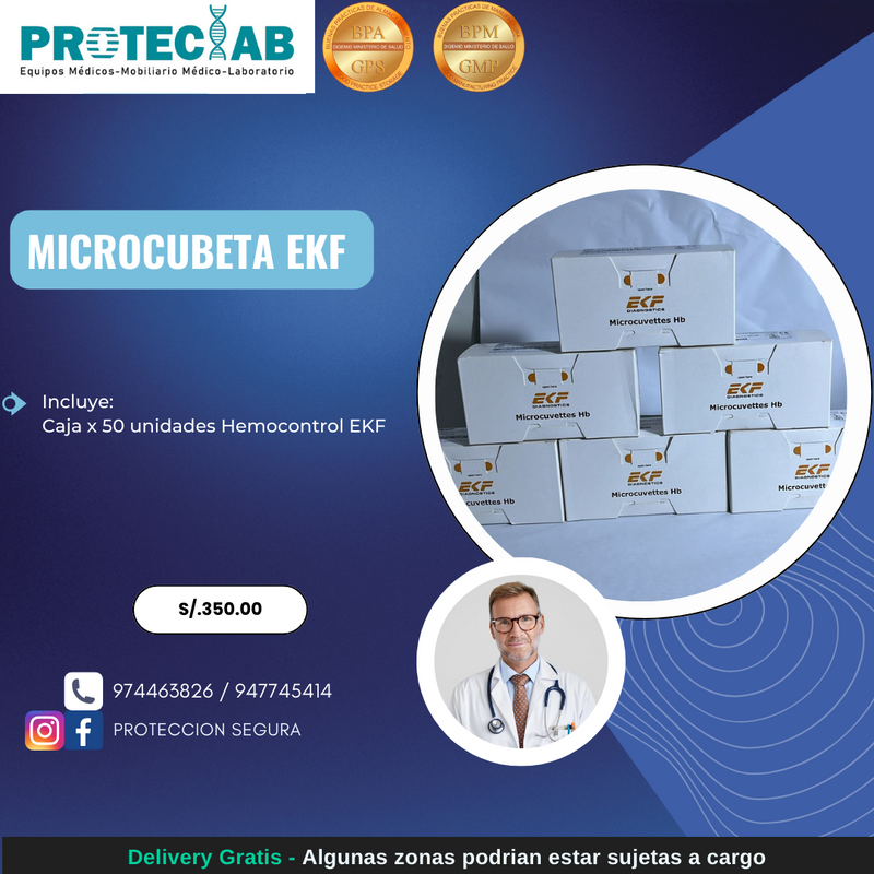 Microcubeta de Hemoglobinómetro EKF
