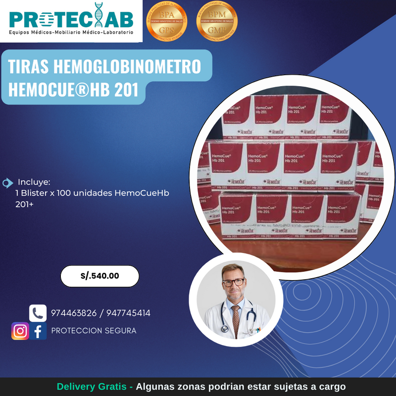 Microcubeta Hemocue Hb 201