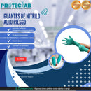 Guantes de Nitrilo de Alto Riesgo Verde (Premiun)