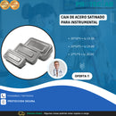 CAJA DE ACERO SATINADO PARA INSTRUMENTAL