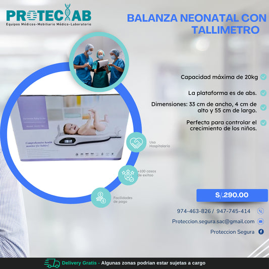 BALANZA NEONATAL CON TALLIMETRO / PERU