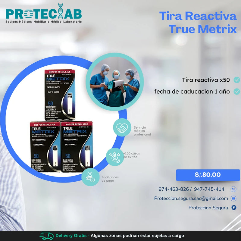 Tira Reactiva True Metrix